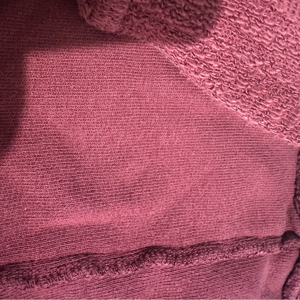 Cozy Burgundy Organic Cotton Slub Sweater - Picture 6 of 9